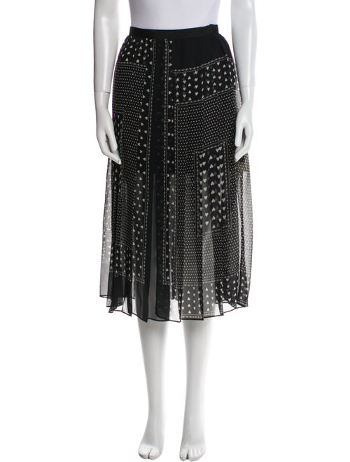 Sacai Luck Printed Midi Length Skirt