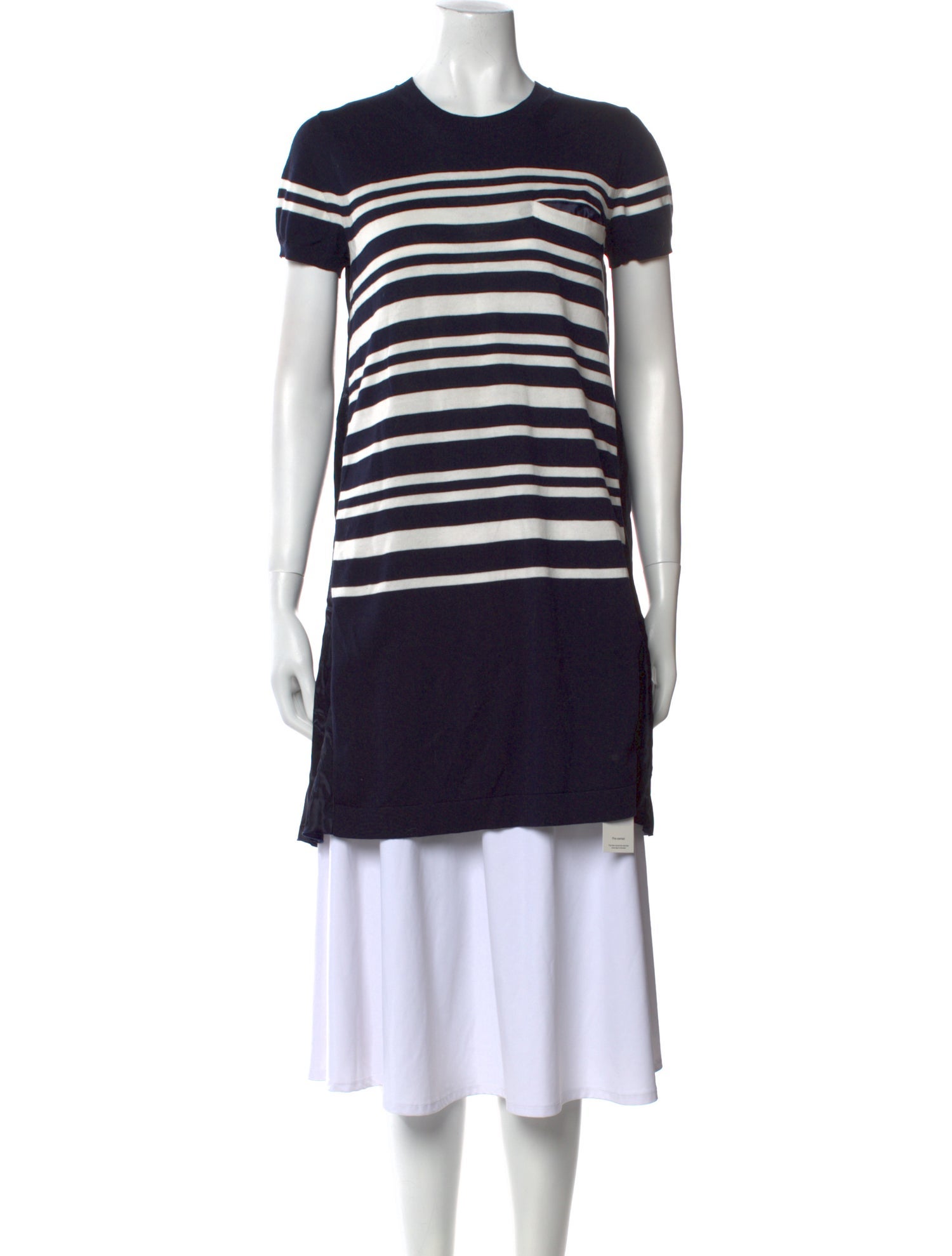Sacai Luck Striped Mini Dress