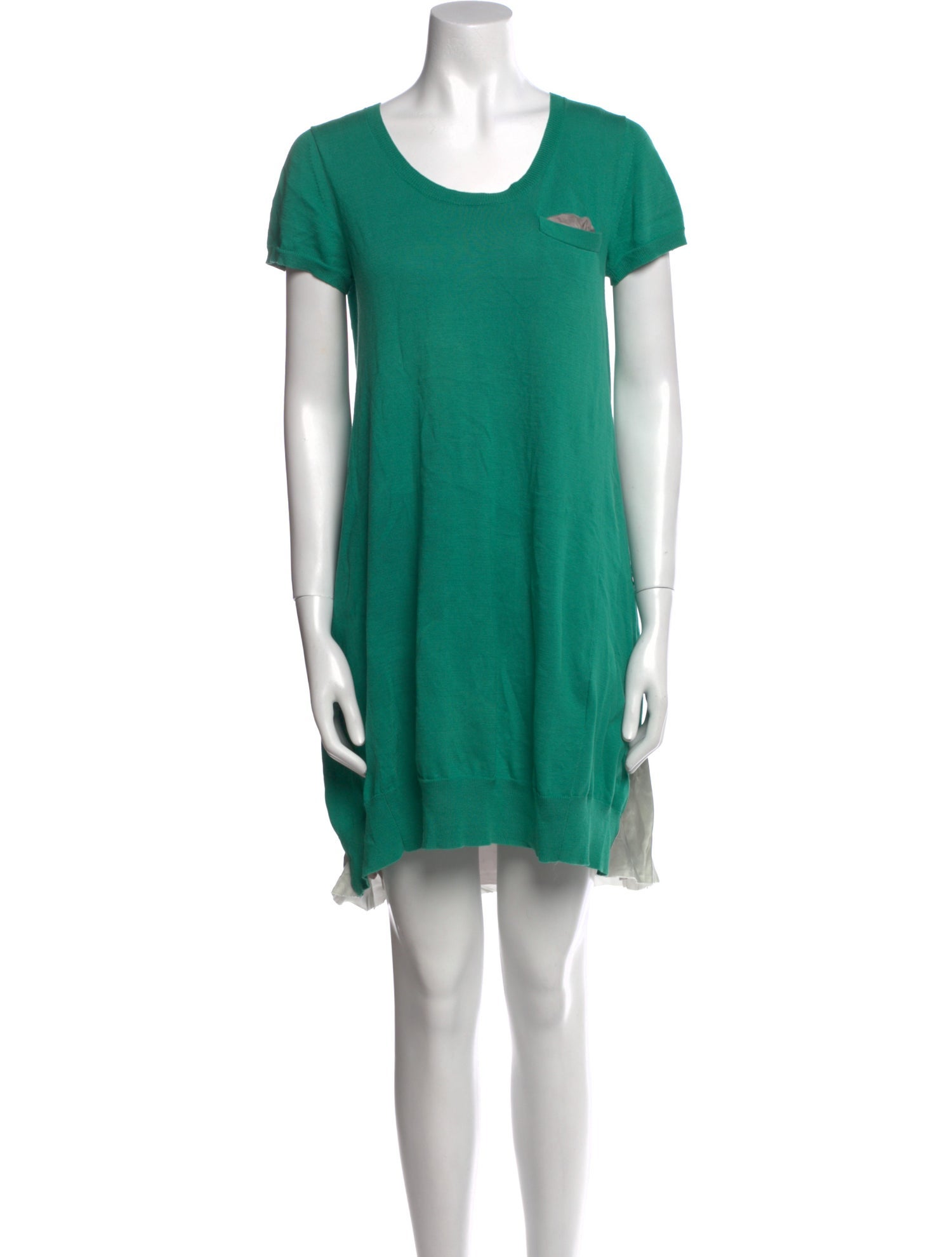 Sacai Luck Scoop Neck Mini Dress