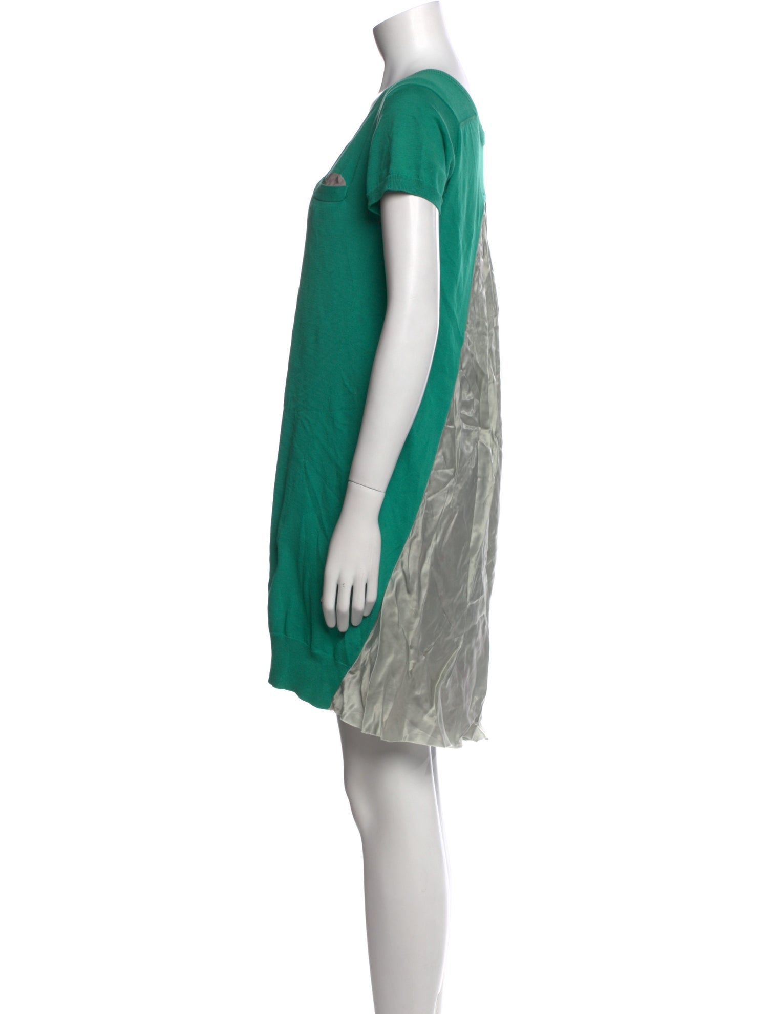 Sacai Luck Scoop Neck Mini Dress