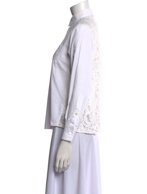 Sacai Luck Long Sleeve Button-Up Top