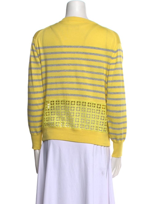 Sacai Luck Striped Scoop Neck Sweater