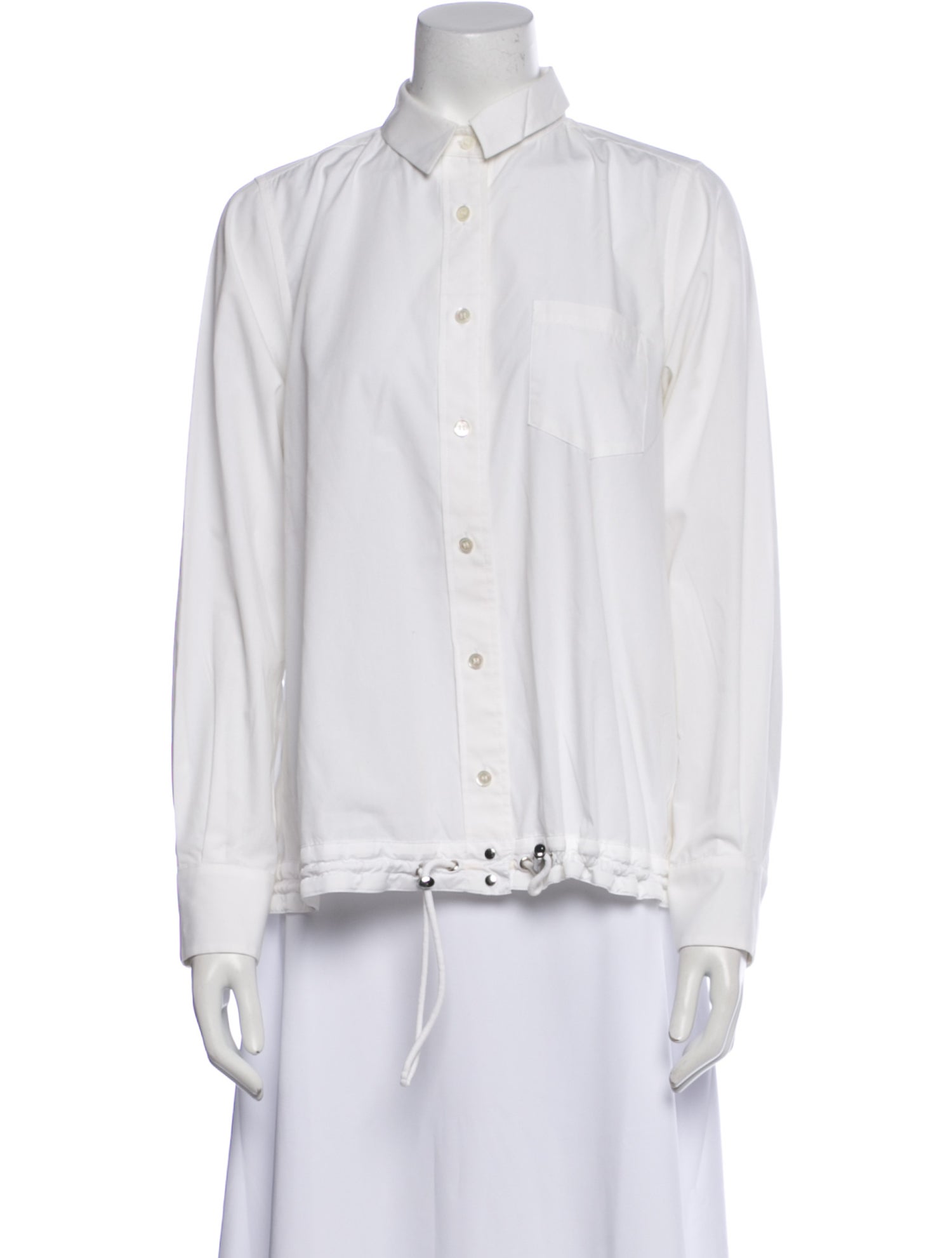 Sacai Luck Long Sleeve Button-Up Top