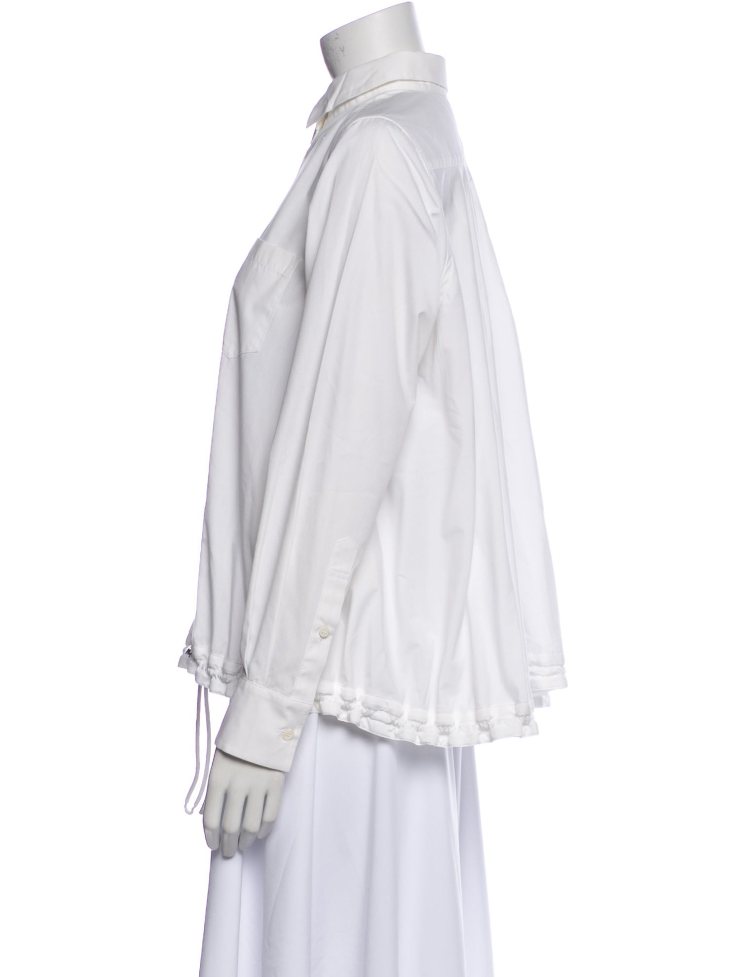 Sacai Luck Long Sleeve Button-Up Top