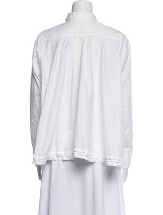 Sacai Luck Long Sleeve Button-Up Top