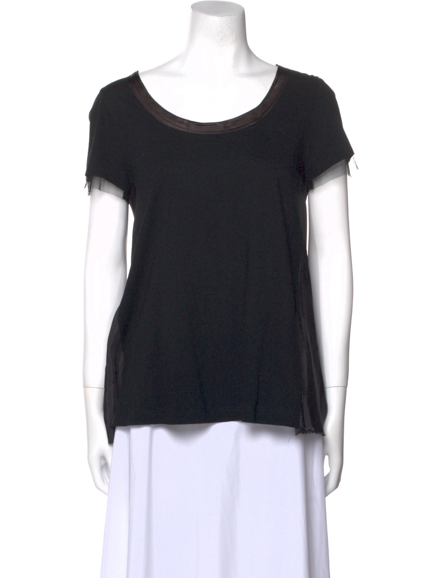 Sacai Luck Scoop Neck Short Sleeve T-Shirt