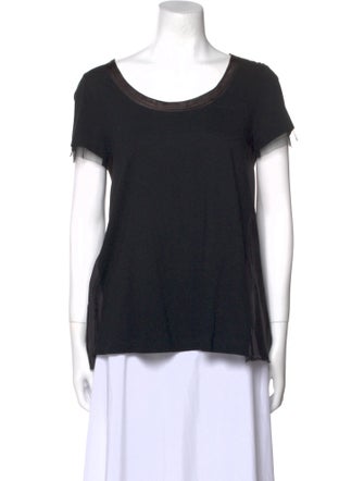 Sacai Luck Scoop Neck Short Sleeve T-Shirt