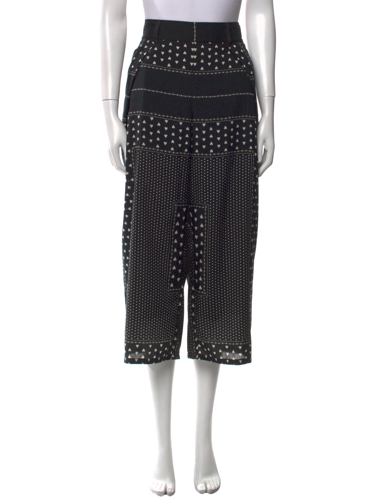 Sacai Luck Printed Wide Leg Pants