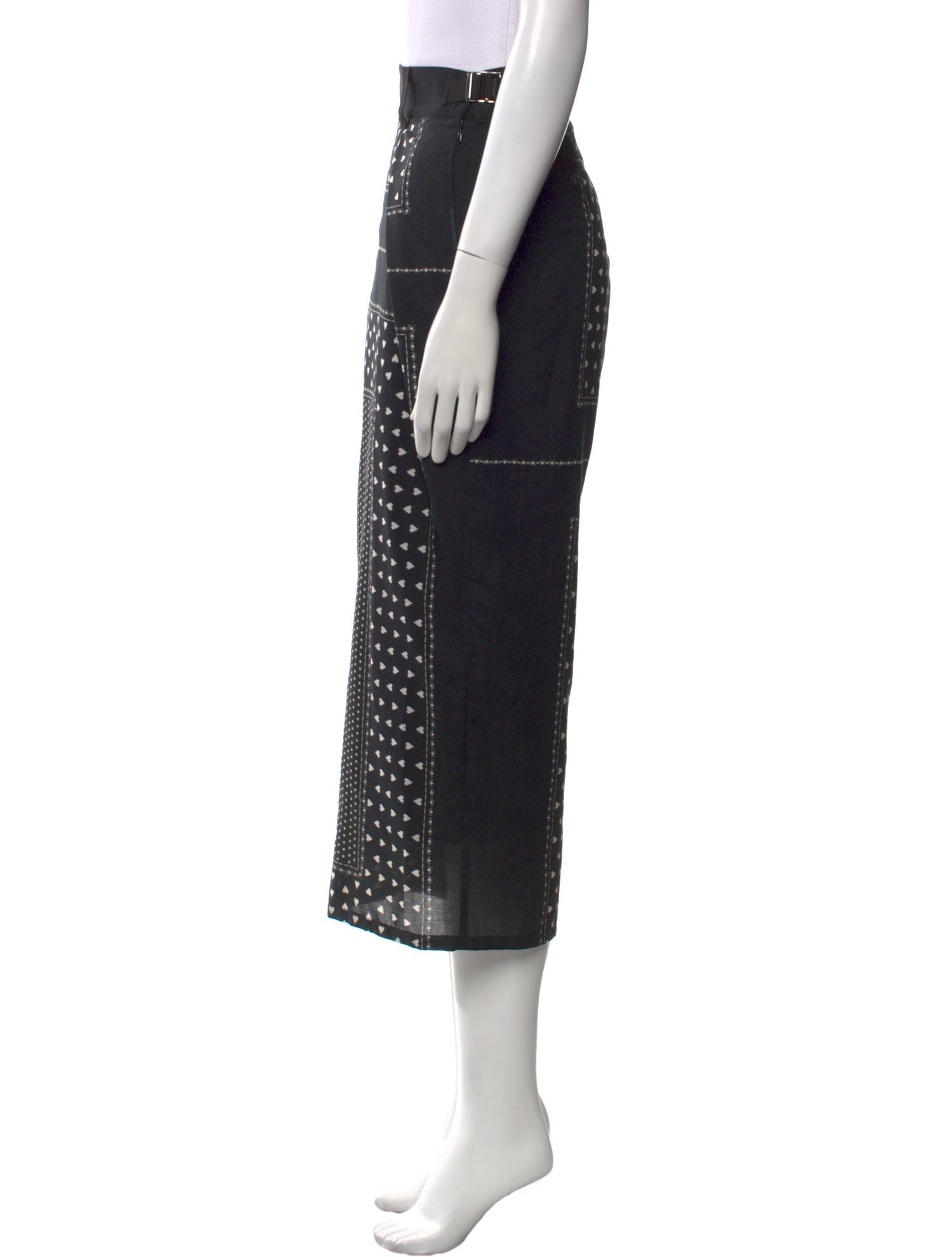 Sacai Luck Printed Wide Leg Pants