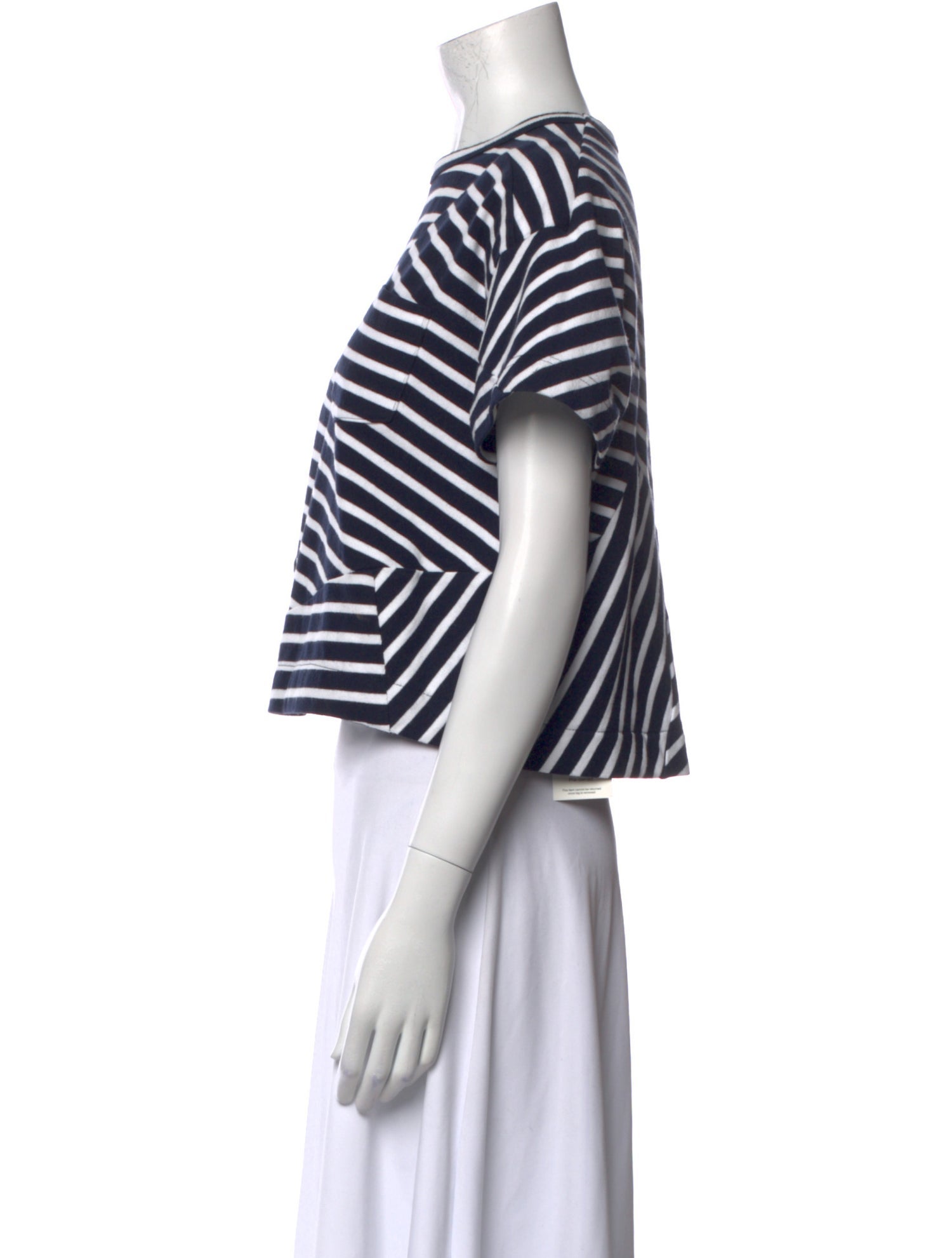 Sacai Luck Striped Crew Neck T-Shirt