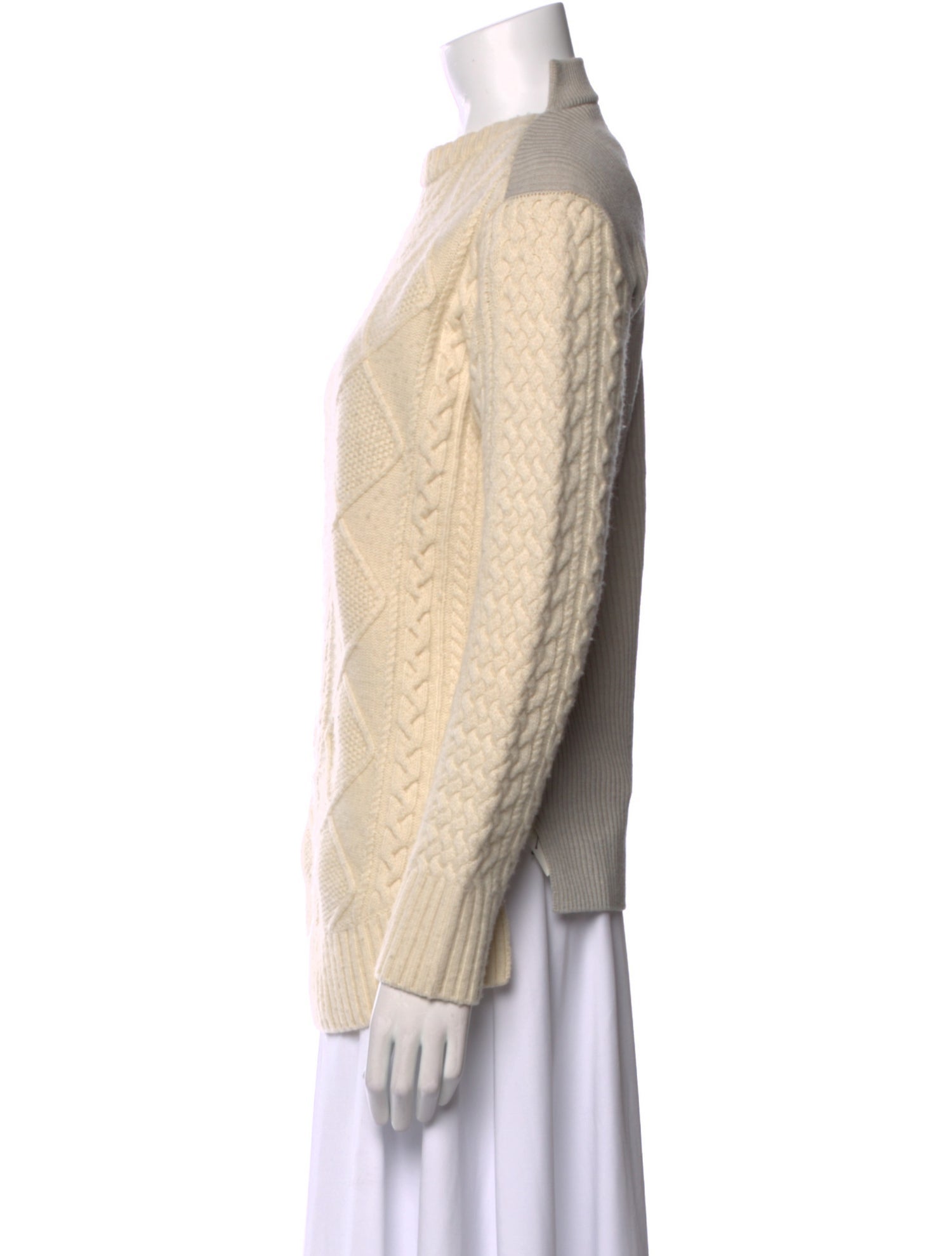 Sacai Luck Wool Mock Neck Top