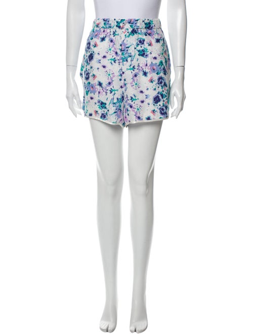 Piamita Silk Mini Shorts White