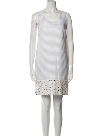 Mother of Pearl V-Neck Mini Dress