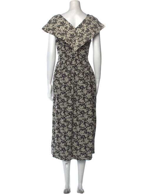 Mother of Pearl Floral Print Long Dress