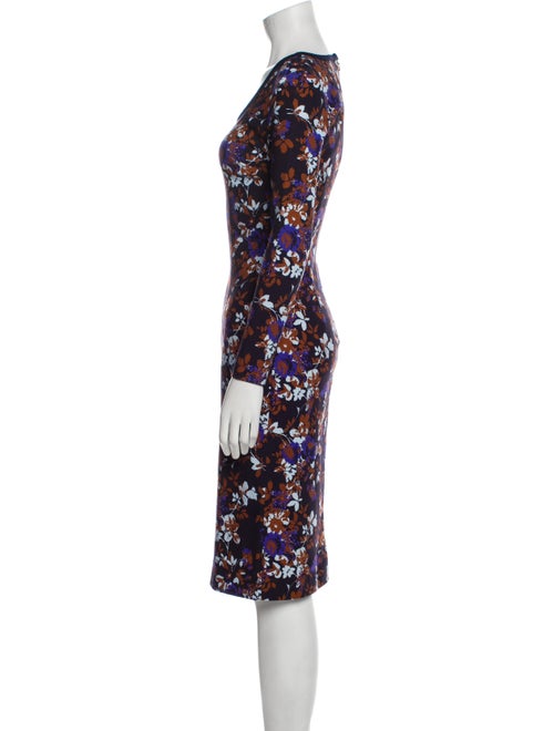 Mother of Pearl Floral Print Knee-Length Dress