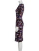Mother of Pearl Floral Print Knee-Length Dress