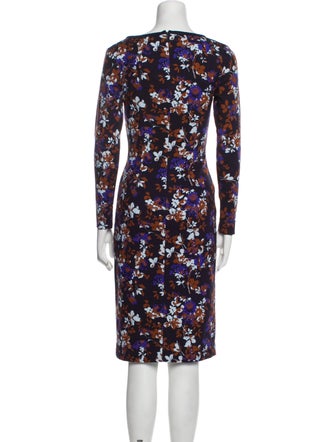 Mother of Pearl Floral Print Knee-Length Dress