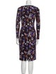 Mother of Pearl Floral Print Knee-Length Dress