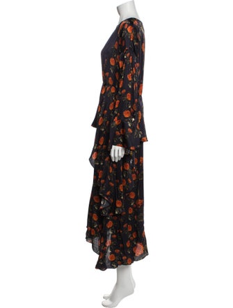 Mother of Pearl Floral Print Long Dress