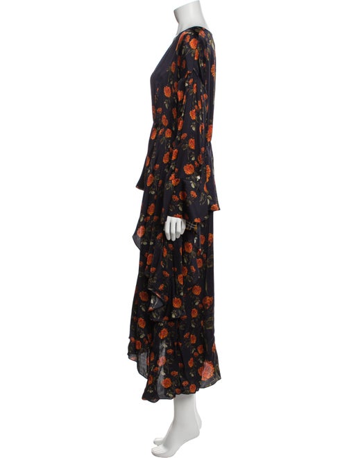 Mother of Pearl Floral Print Long Dress
