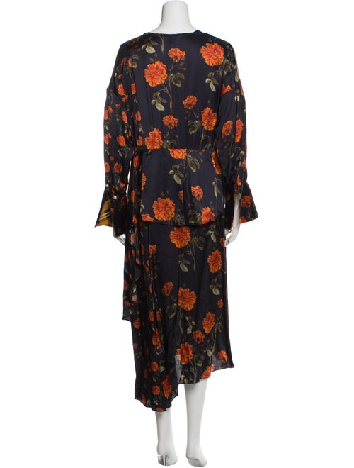 Mother of Pearl Floral Print Long Dress