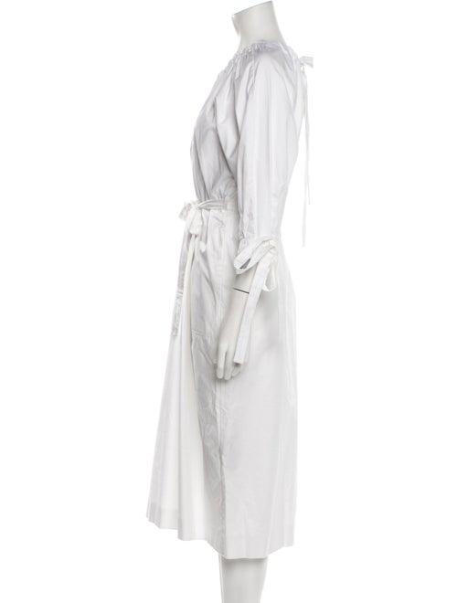 Mother of Pearl Scoop Neck Long Dress