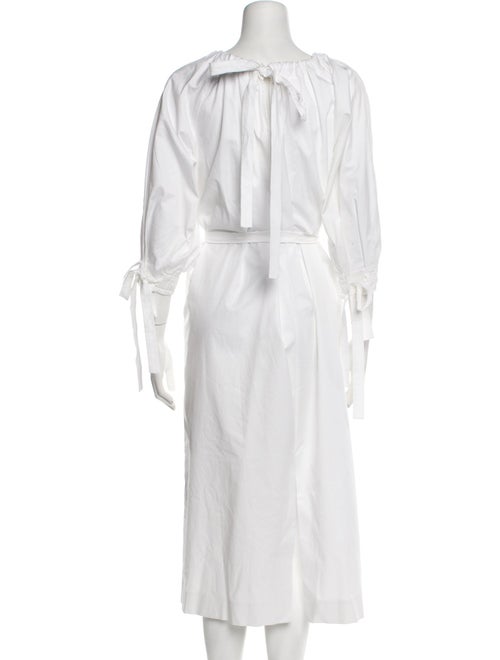 Mother of Pearl Scoop Neck Long Dress