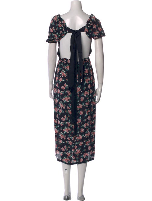 Mother of Pearl Silk Midi Length Dress