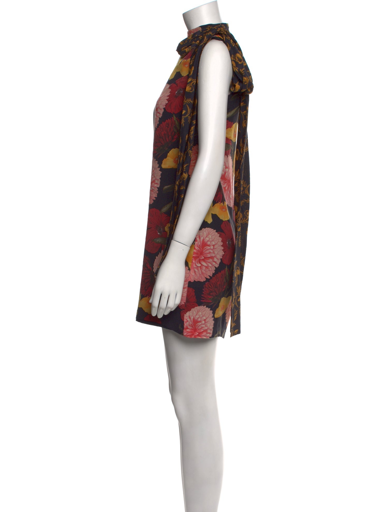 Mother of Pearl Silk Mini Dress