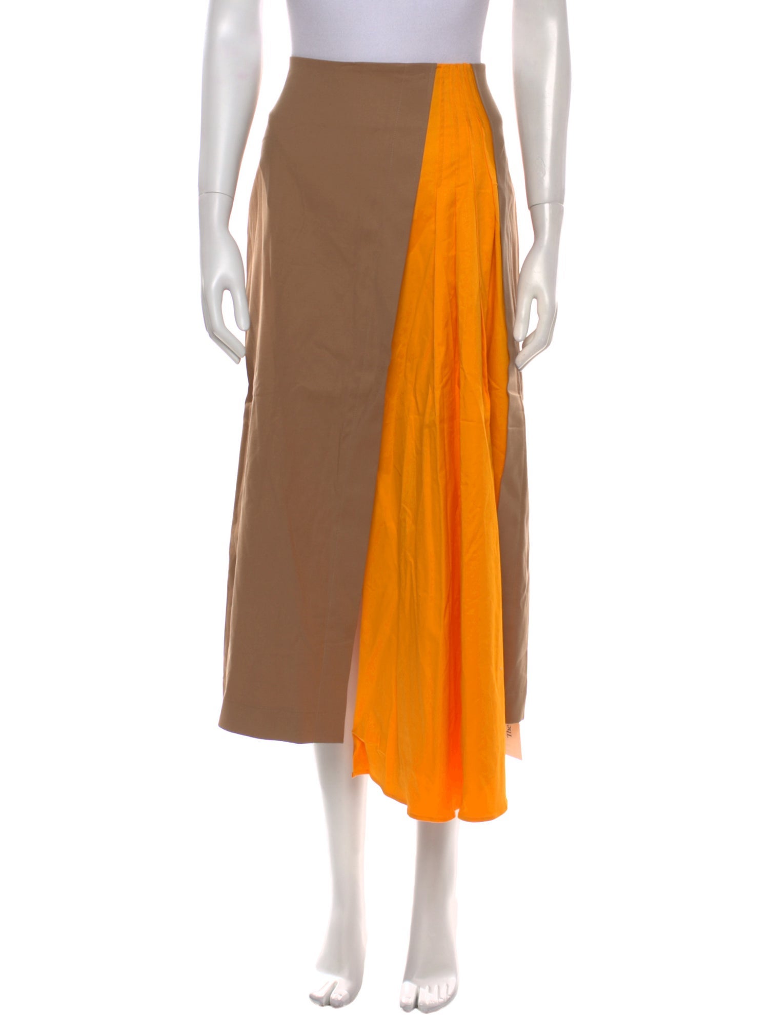 Mother of Pearl Colorblock Pattern Midi Length Skirt w/ Tags