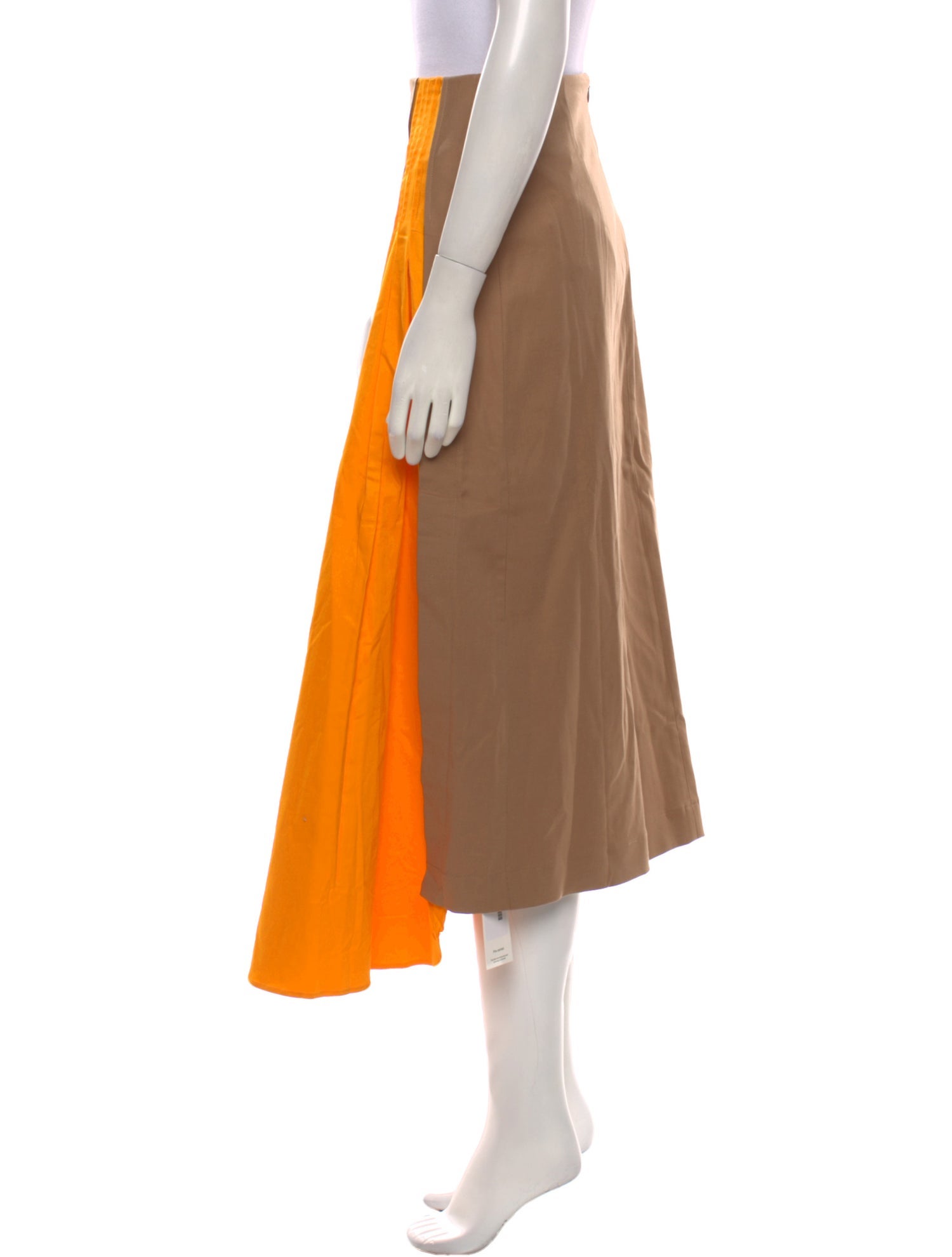 Mother of Pearl Colorblock Pattern Midi Length Skirt w/ Tags