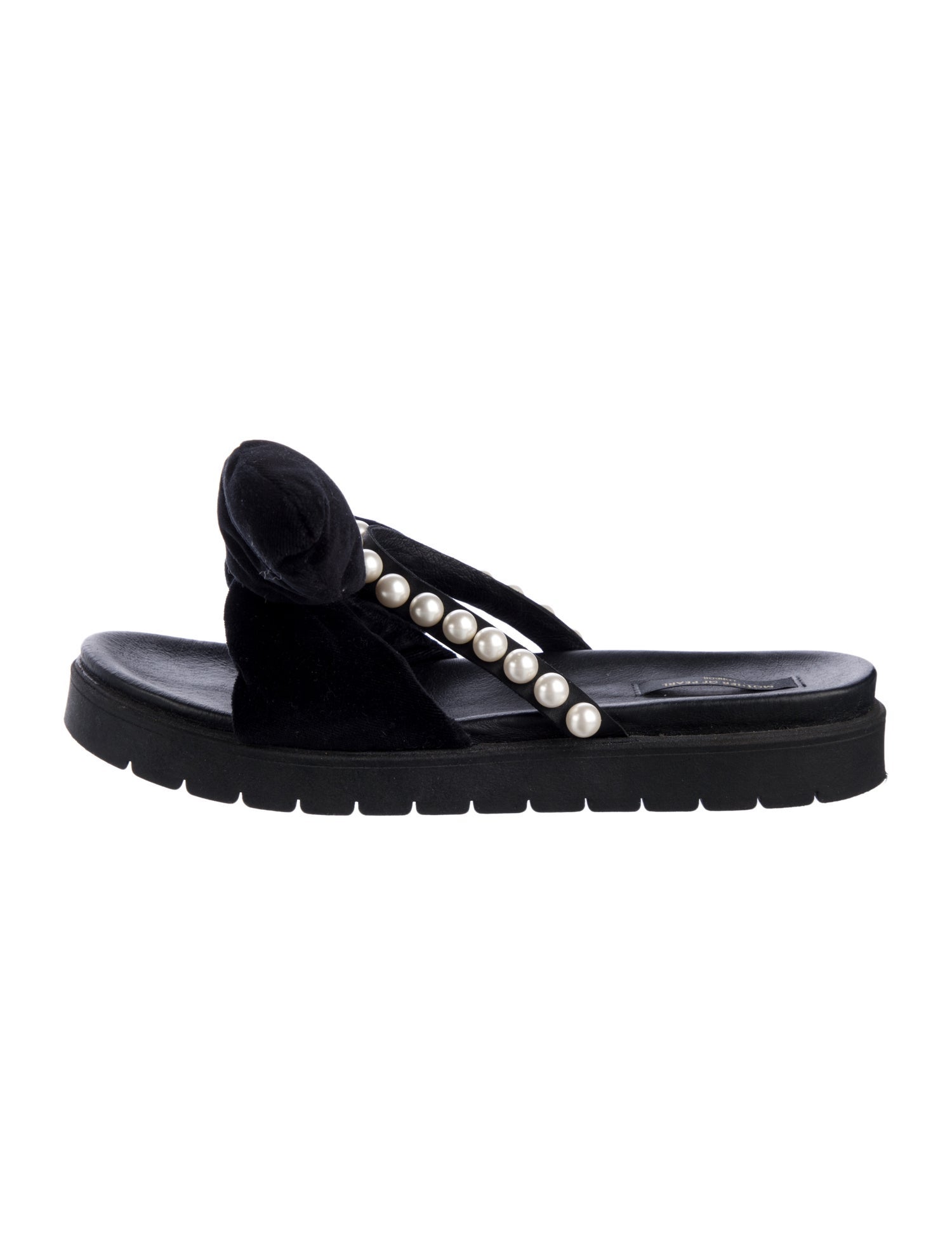 Mother of Pearl Velvet Slides