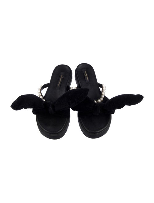 Mother of Pearl Velvet Slides