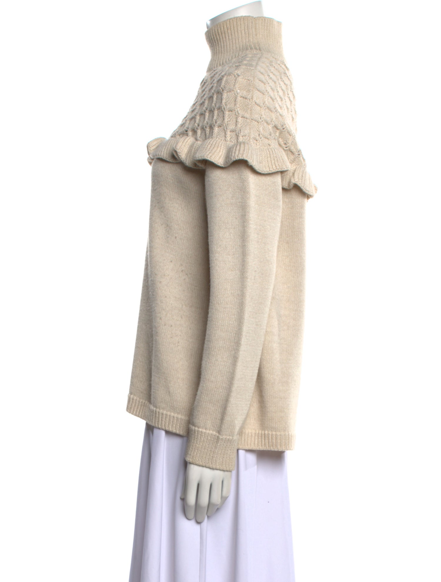 Mother of Pearl Wool Turtleneck Sweater