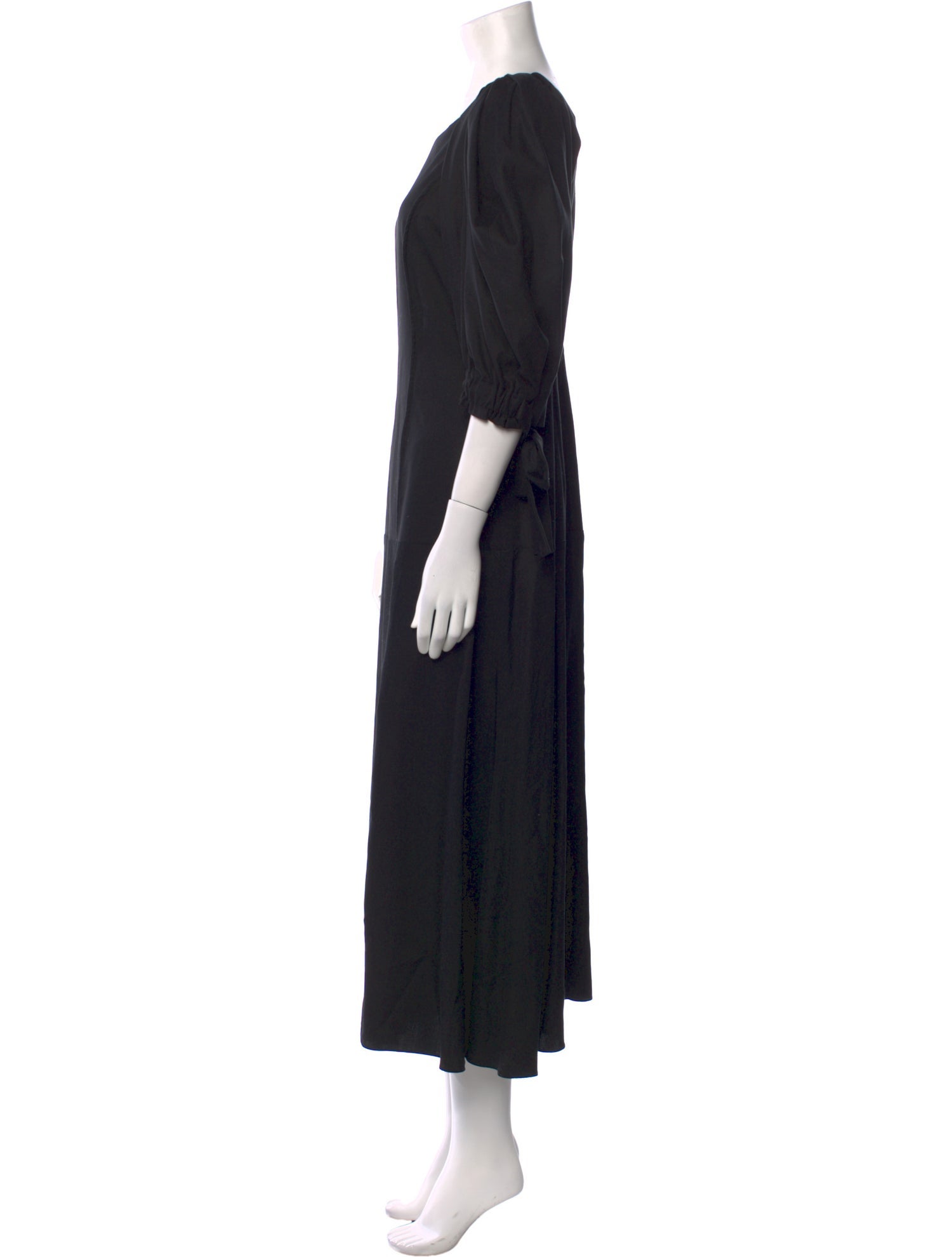 Mother of Pearl Scoop Neck Long Dress