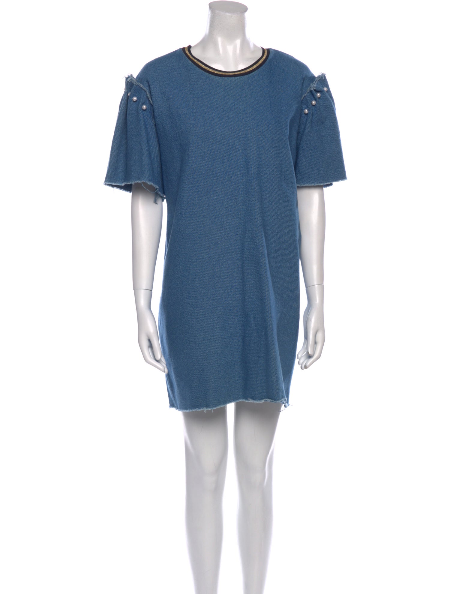 Mother of Pearl Crew Neck Mini Dress