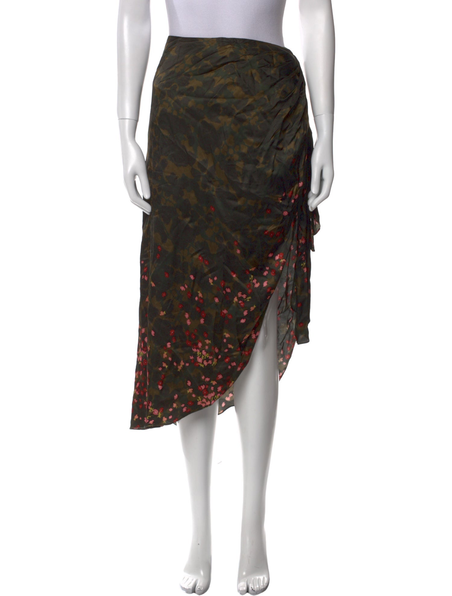 Mother of Pearl Printed Midi Length Skirt