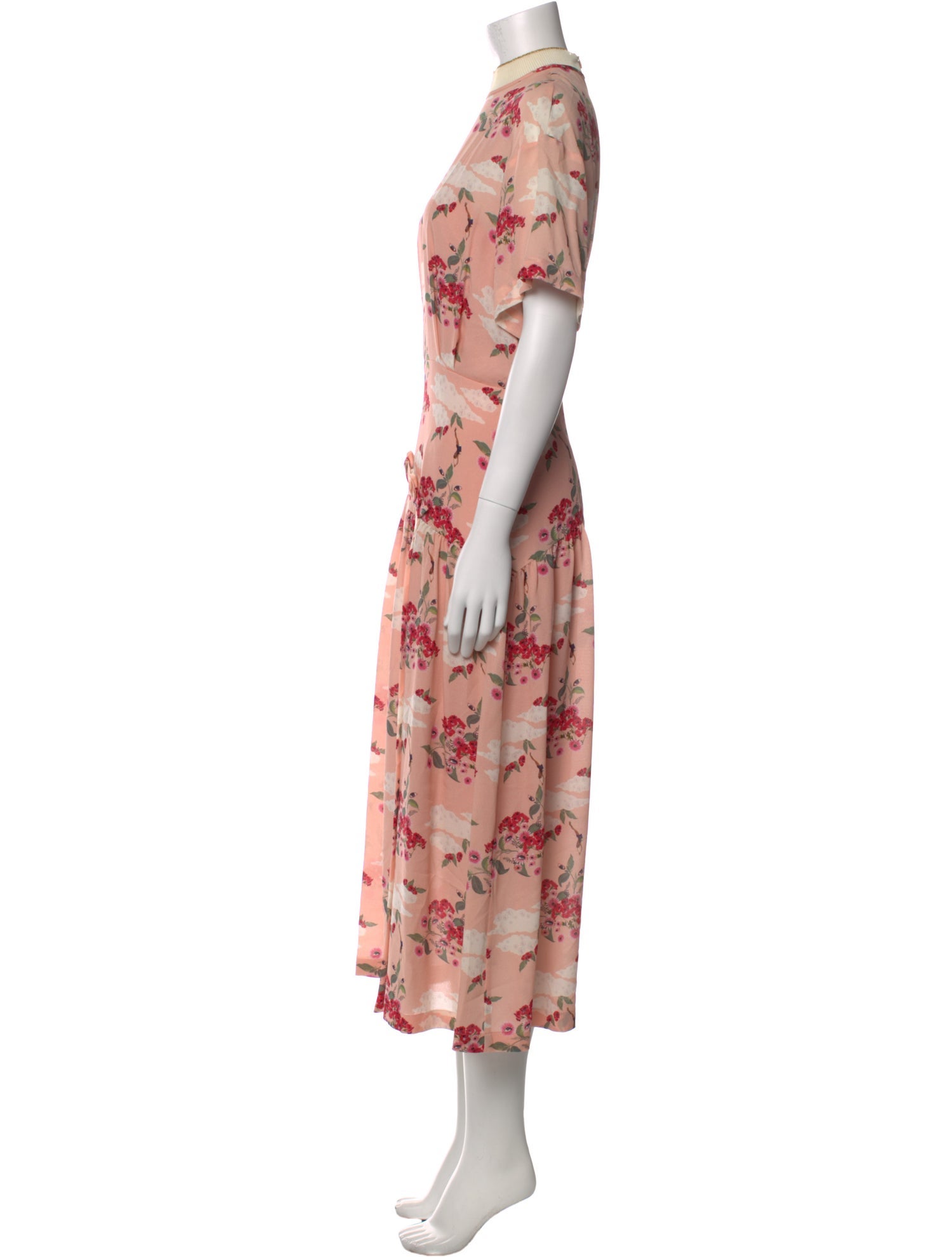 Mother of Pearl Floral Print Long Dress