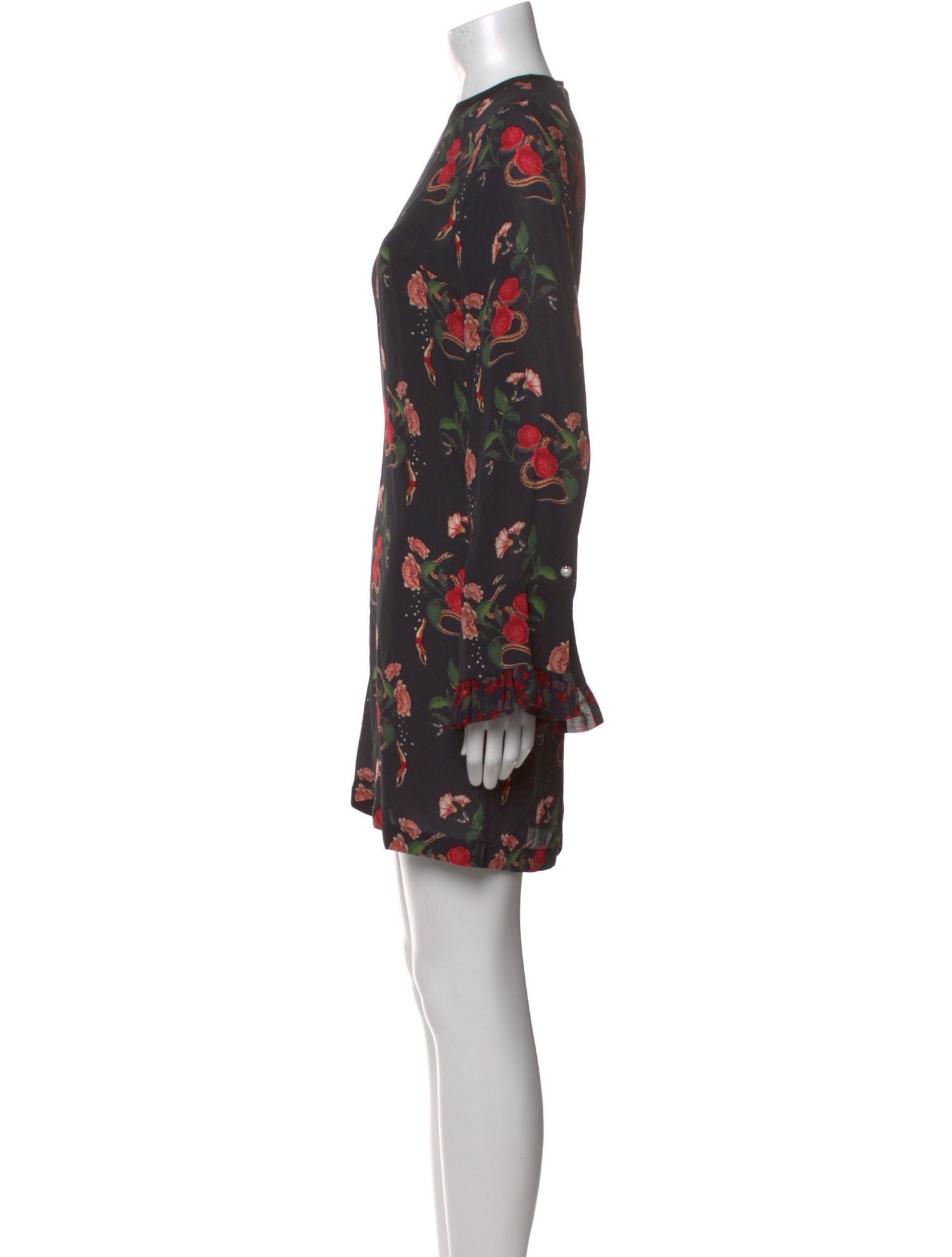 Mother of Pearl Silk Mini Dress