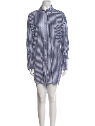 Mother of Pearl Striped Knee-Length Dress