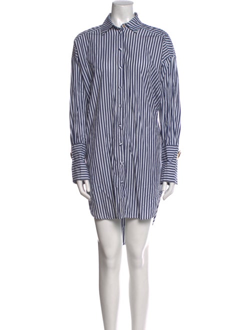 Mother of Pearl Striped Knee-Length Dress