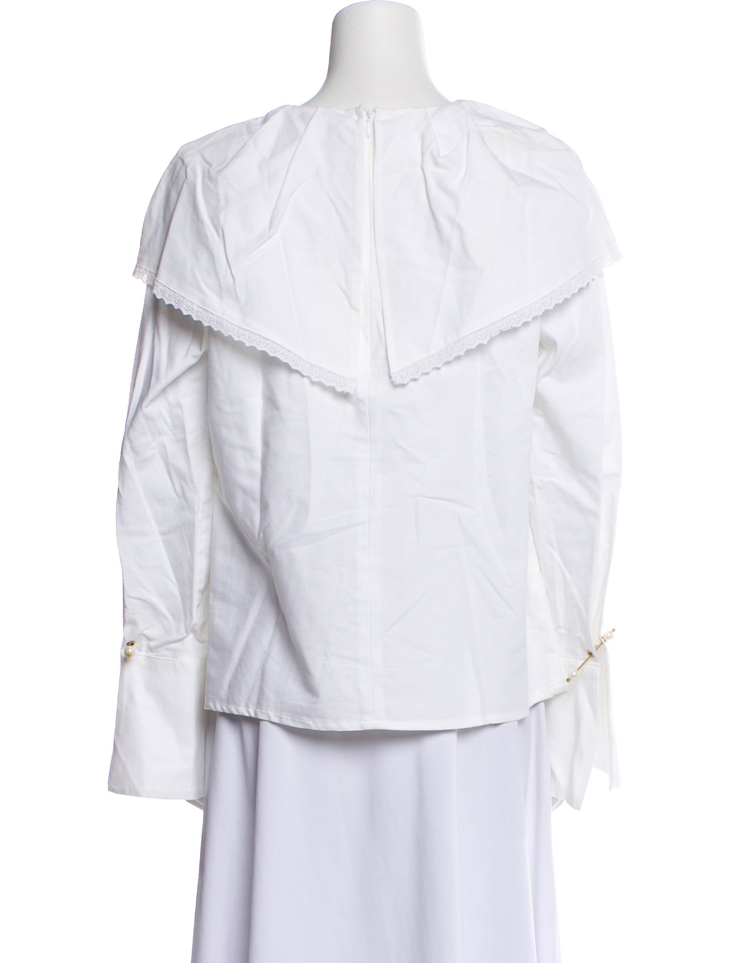 Mother of Pearl Off-The-Shoulder Long Sleeve Blouse