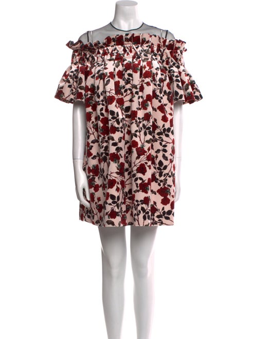 Mother of Pearl Floral Print Mini Dress