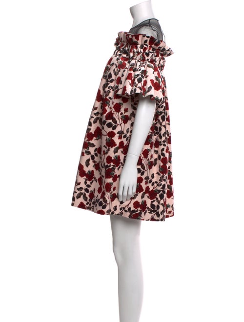 Mother of Pearl Floral Print Mini Dress