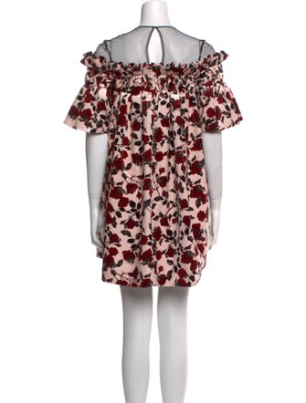 Mother of Pearl Floral Print Mini Dress