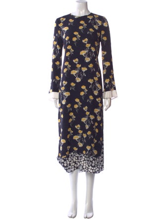 Mother of Pearl Floral Print Long Dress