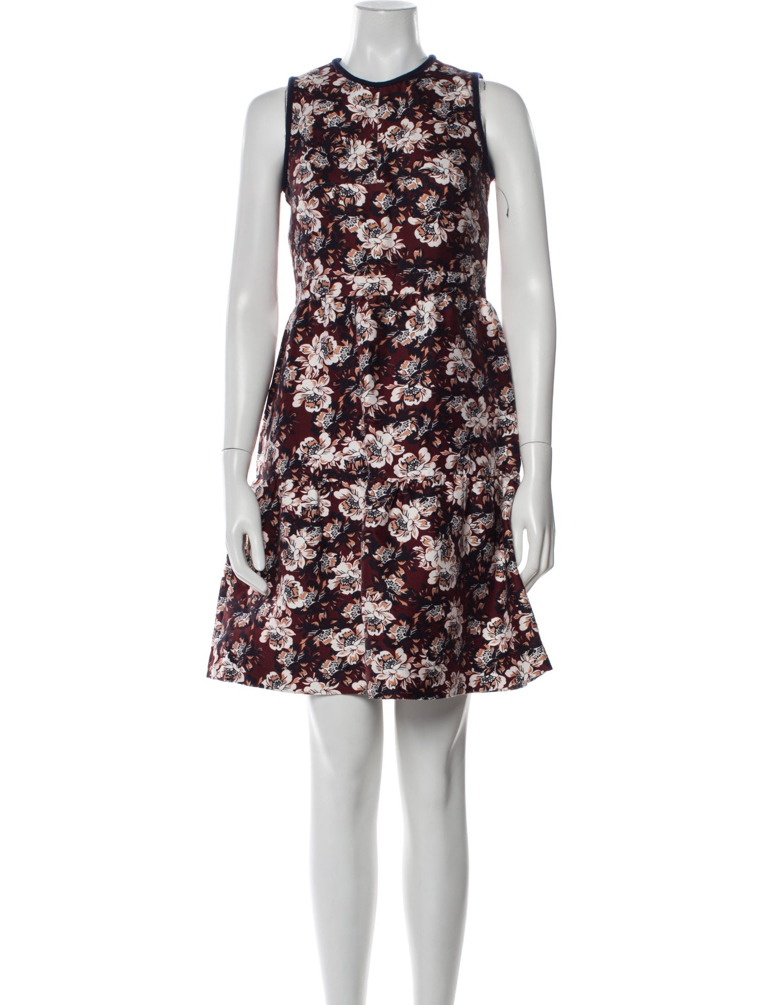 Mother of Pearl Floral Print Mini Dress