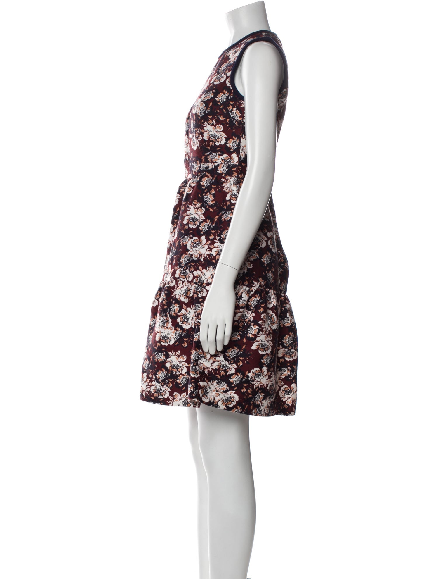 Mother of Pearl Floral Print Mini Dress