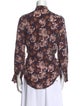 Mother of Pearl Silk Floral Print Blouse
