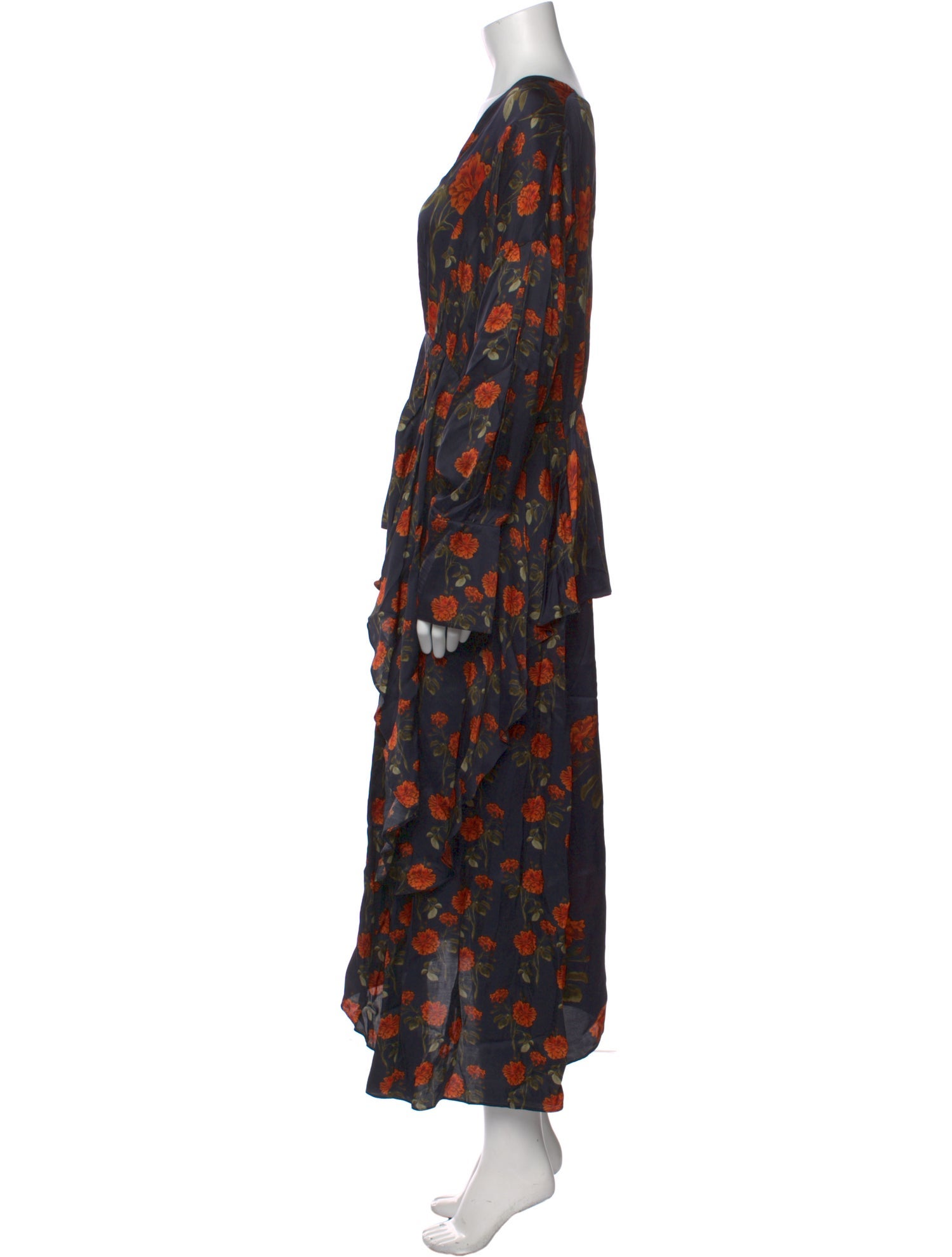 Mother of Pearl Floral Print Long Dress w/ Tags